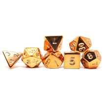 Conjunto De Dados DND De 7 Peças Banhados a Ouro, Dados Poliedricos Para Jogos De RPG De Mesa