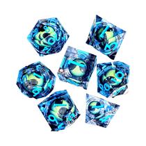 Conjunto De Dados DnD Roxo Claro Com 7 Peças E Núcleo De Olho De Dragão Giratório Para Jogos De RPG Conjunto De Dados DnD Roxo Claro Com 7 Peças E Núcleo De Olho De Dragão Giratório Para Jogos De RPG