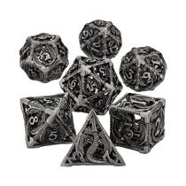 Conjunto De Dados Dragão De Sangue Metálico Para Dungeons And Dragons, Dados Poliedricos Para RPG,