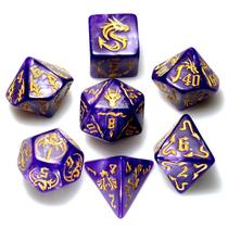 Conjunto de dados Dungeon and Dragons D&D MTG 7-Die RPG Polyhedral Conjunto de dados Dungeon and Dragons D&D MTG 7-Die RPG Polyhedral