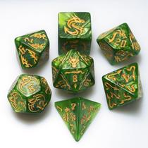 Conjunto de dados Dungeon and Dragons D&D MTG 7-Die RPG Polyhedral
