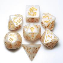 Conjunto de dados Dungeon and Dragons D&D MTG 7-Die RPG Polyhedral Conjunto de dados Dungeon and Dragons D&D MTG 7-Die RPG Polyhedral