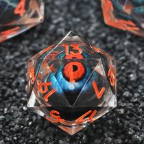 Conjunto de Dados FONVGOGO Liquid Core DND - Dungeons & Dragons (E-Orange)