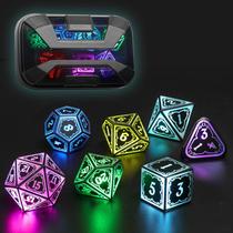 Conjunto de Dados FONVGOGO Wireless Light Up D&D RGB com Caixa de Carregamento