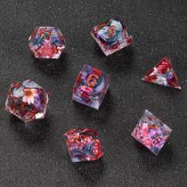 Conjunto de dados Fugacity DND de 7 peças em resina Dungeons and Dragons Conjunto de dados Fugacity DND de 7 peças em resina Dungeons and Dragons
