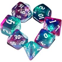 Conjunto de dados Galaxy Dark Green Mix Purple Crystal Resin DND Conjunto de dados Galaxy Dark Green Mix Purple Crystal Resin DND