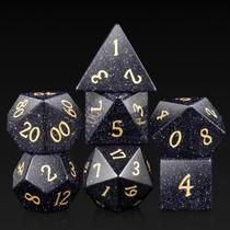 Conjunto de dados Gemstone DND DND Blue Sandstone com estojo de presente