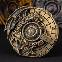 Conjunto de dados KERWELLSI 7 em 1 Spinner DND D&D com caixa de presente Conjunto de dados KERWELLSI 7 em 1 Spinner DND D&D com caixa de presente