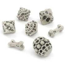 Conjunto de dados LYNX Skull & Bone Polyhedral D20 D12 D10 D8 D6 D4 Conjunto de dados LYNX Skull & Bone Polyhedral D20 D12 D10 D8 D6 D4