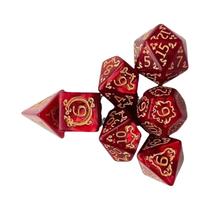 Conjunto De Dados Multifacetados Com Padrão De Dragão Azul Para Jogos De Tabuleiro, Acessórios Para