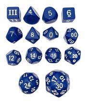 Conjunto de Dados para Jogos Impact! Miniatures Azul Índigo com 14 Peças
