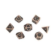 Conjunto De Dados Poliédricos Com 7 Peças Para Jogos De Tabuleiro DND RPG D4 D6 D8 D10 D12 D20