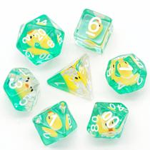 Conjunto de dados poliédricos Cusdie 7-Die DND com interior de animal (34g) Conjunto de dados poliédricos Cusdie 7-Die DND com interior de animal (34g)