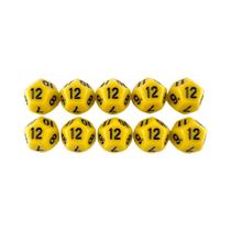 Conjunto De Dados Poliedricos D12 De 18mm Com 12 Lados, 10 Peças Para Jogos De Tabuleiro TRPG DND