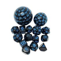 Conjunto De Dados Poliédricos De 15 Peças Acrílico Dnd Rpg Acessórios Para Jogos De Tabuleiro Com