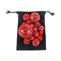 Conjunto De Dados Poliedricos De 15 Peças Em 6 Cores D3-D100 Para Acessórios De Jogos De Tabuleiro