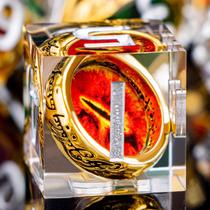 Conjunto de dados poliédricos DND ORIFANTOU Magic Golden Ring com caixa