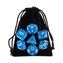 Conjunto De Dados Poliédricos Transparentes DND De Alta Qualidade Para Jogos De RPG Em Várias Cores