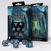 Conjunto de dados Q-Workshop Call of Cthulhu Abyssal & White 7 unidades