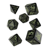 Conjunto de Dados Q-Workshop Call of Cthulhu - Edição Black & Glow-in-the-Dark
