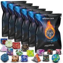 Conjunto de dados QMAY Polyhedral 48PCS com saco de dados para D&D RPG MTG