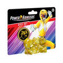 Conjunto de dados Renegade Game Studios Power Rangers amarelo de 8 peças Conjunto de dados Renegade Game Studios Power Rangers amarelo de 8 peças