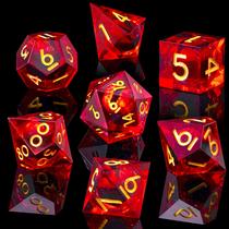 Conjunto de dados Role dice Beholder's Dragon Eye DND 7 unidades com caixa de presente Conjunto de dados Role dice Beholder's Dragon Eye DND 7 unidades com caixa de presente