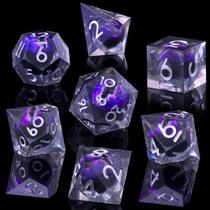 Conjunto de dados Role dice Beholder's Dragon Eye DND 7 unidades com caixa de presente Conjunto de dados Role dice Beholder's Dragon Eye DND 7 unidades com caixa de presente