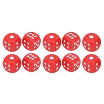 Conjunto de dados WOOXGEHM de 6 lados, acrílico de 25 mm para jogos de tabuleiro x10