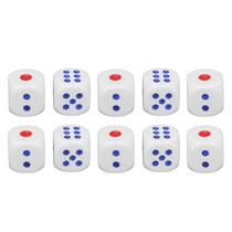 Conjunto de dados WOOXGEHM de 6 lados, acrílico de 25 mm para jogos de tabuleiro x10 Conjunto de dados WOOXGEHM de 6 lados, acrílico de 25 mm para jogos de tabuleiro x10