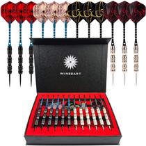 Conjunto de dardos com ponta de aço WINSDART ADKX, pacote com 12 acessórios Conjunto de dardos com ponta de aço WINSDART ADKX, pacote com 12 acessórios