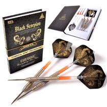Conjunto de Dardos CUESOUL 22g Tungstênio com Ponta de Aço Preto Escorpião Conjunto de Dardos CUESOUL 22g Tungstênio com Ponta de Aço Preto Escorpião
