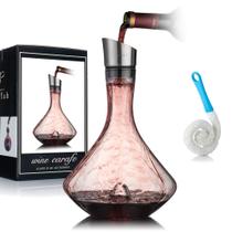 Conjunto de decantador de vinho YouYah Garrafa de vinho tinto com aerador 1000mL