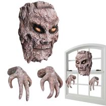 Conjunto de decoração ao ar livre Tree Face Witch's Hand Halloween Horror