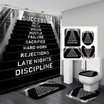 Conjunto de decoração de banheiro AYULO Modern Motivational 4PCS Conjunto de decoração de banheiro AYULO Modern Motivational 4PCS