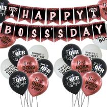 Conjunto de decoração de festa HABDJILTY Happy Boss's Day para mulheres