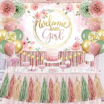 Conjunto de decoração de festa PATIAI Dusty Pink Sage Green Girl