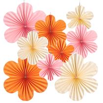 Conjunto de decoração de flores de papel PAPER JAZZ Spring Orange