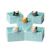 Conjunto de decoração de jardim: 5 gatos fofos em banheiras PVC Relax Conjunto de decoração de jardim: 5 gatos fofos em banheiras PVC Relax