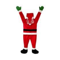 Conjunto De Decoração De Natal Com Papai Noel De Pelúcia De 108cm, Pendurado Na Janela, Varanda,