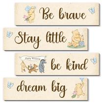 Conjunto de decoração de parede BirtDerr Winnie the Pooh 30x8 cm, 4 unidades Conjunto de decoração de parede BirtDerr Winnie the Pooh 30x8 cm, 4 unidades