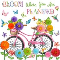 Conjunto de decoração de sala de aula Pasimy Flower Bulletin Board