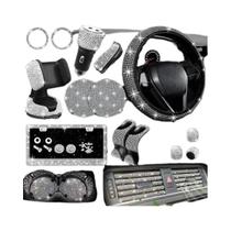 Conjunto De Decoração Interior De Carro Com Diamantes 27PCS Caixa De Presente De Luxo Suporte Para Conjunto De Decoração Interior De Carro Com Diamantes 27PCS Caixa De Presente De Luxo Suporte Para