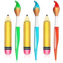 Conjunto de decoração: lápis gigantes infláveis, pincel de pintura, 6 unidades Conjunto de decoração: lápis gigantes infláveis, pincel de pintura, 6 unidades