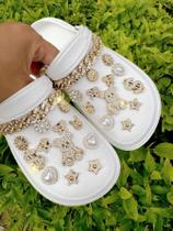 Conjunto De Decoração Para Sapatos Com 26 Peças De Strass, Corrente De Urso E Coração Para Sandálias Conjunto De Decoração Para Sapatos Com 26 Peças De Strass, Corrente De Urso E Coração Para Sandálias