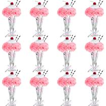 Conjunto de decoração WILLBOND Pink Cravos e Flores Artificiais