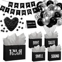 Conjunto de decorações de aniversário e sacolas de presente Soulchen 5 Senses Conjunto de decorações de aniversário e sacolas de presente Soulchen 5 Senses