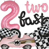 Conjunto de decorações de aniversário GGDE, dois balões numéricos rápidos de 40 cm