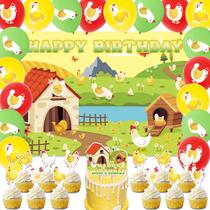 Conjunto de decorações de festa com tema Heidaman Chicken com balões