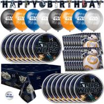 Conjunto de decorações de festa de aniversário de Star Wars oficialmente licenciado Conjunto de decorações de festa de aniversário de Star Wars oficialmente licenciado